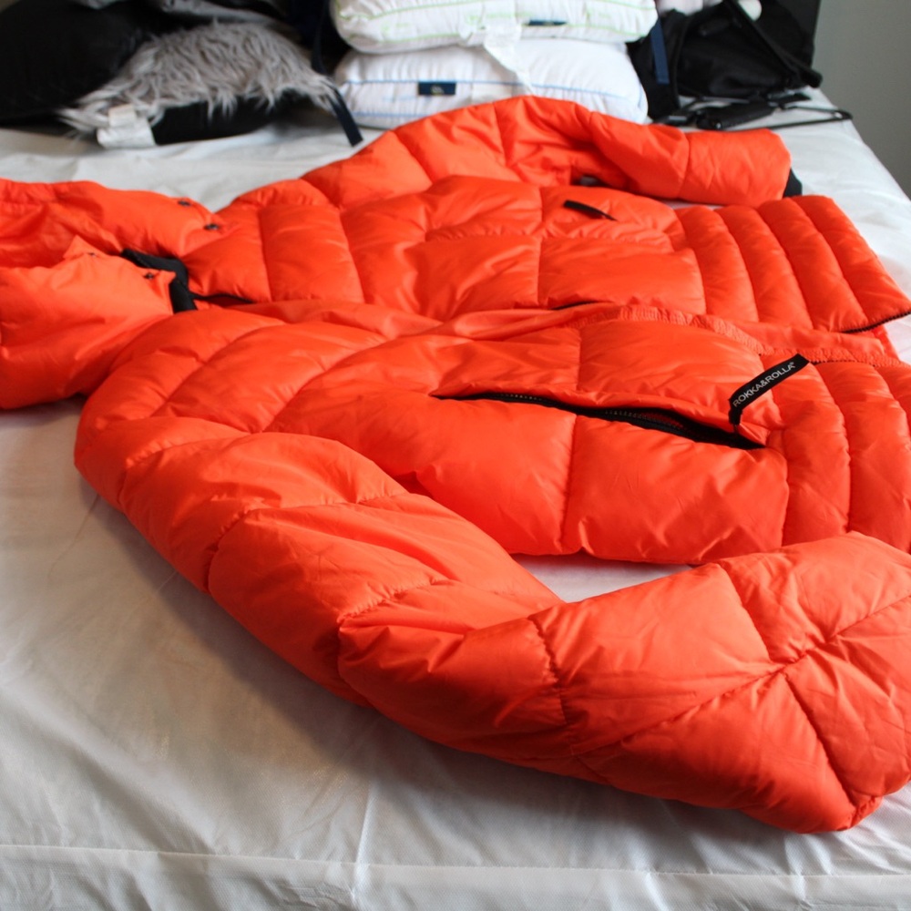 Bright Orange Puffer Jacket